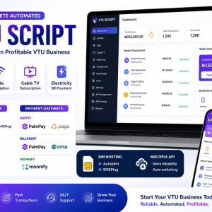 VTU Script – Complete Automated VTU Platform